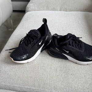 Nike Black & White Air Max 270 Running Shoes